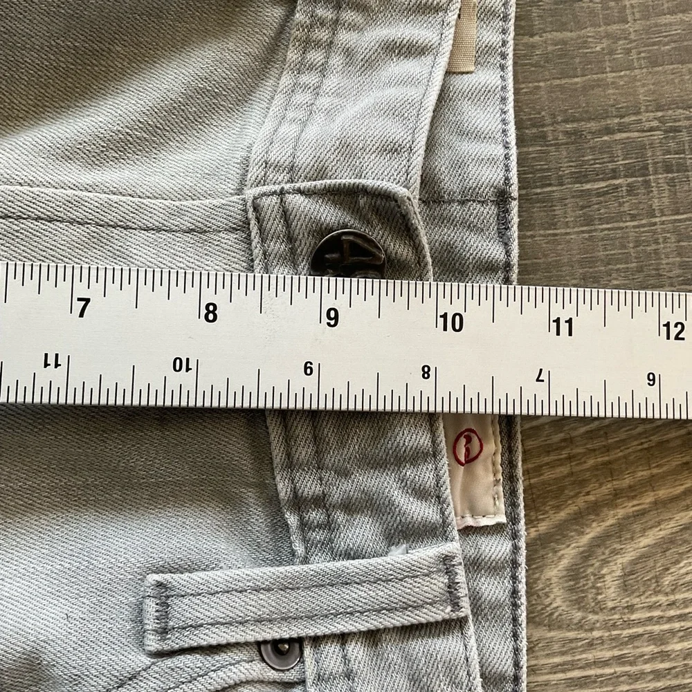 33x34 AG The Graduate Tailored Leg Jeans Mens Light Grey USA Adriano Goldschmied